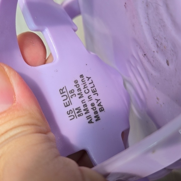 Sam Edelman Womens Bay Jelly Sandals Flats shoes sz 8 - Picture 7 of 12